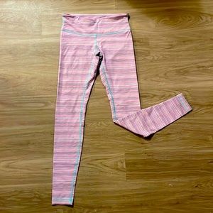 Multicolored Striped LULULEMON Leggings Size 8